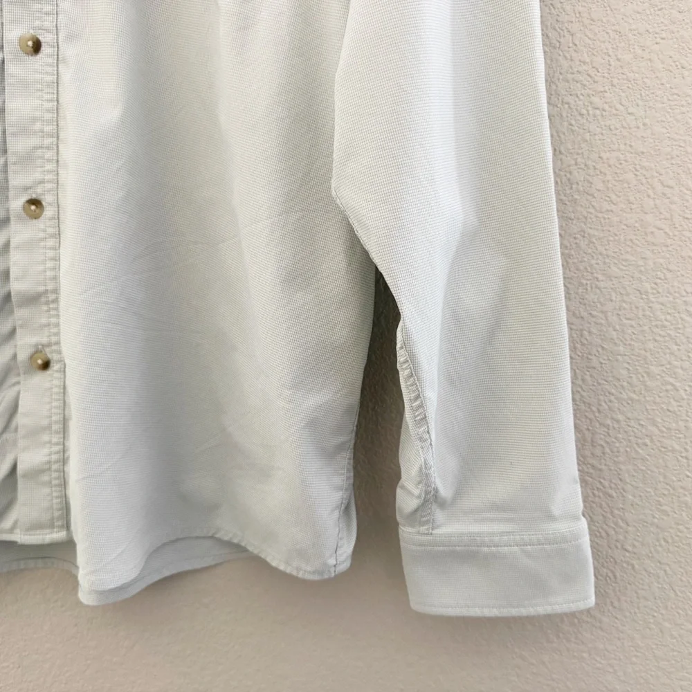 Poncho Original Shirt Mens Large Technical Green Outdoor Fishing Performance - Picture 9 of 13